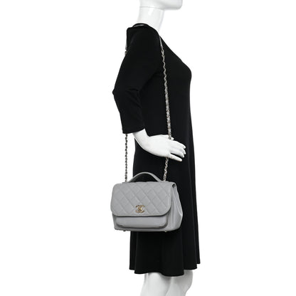 Chanel Caviar Quilted Medium Business Affinity Flap Grey 2 of 11