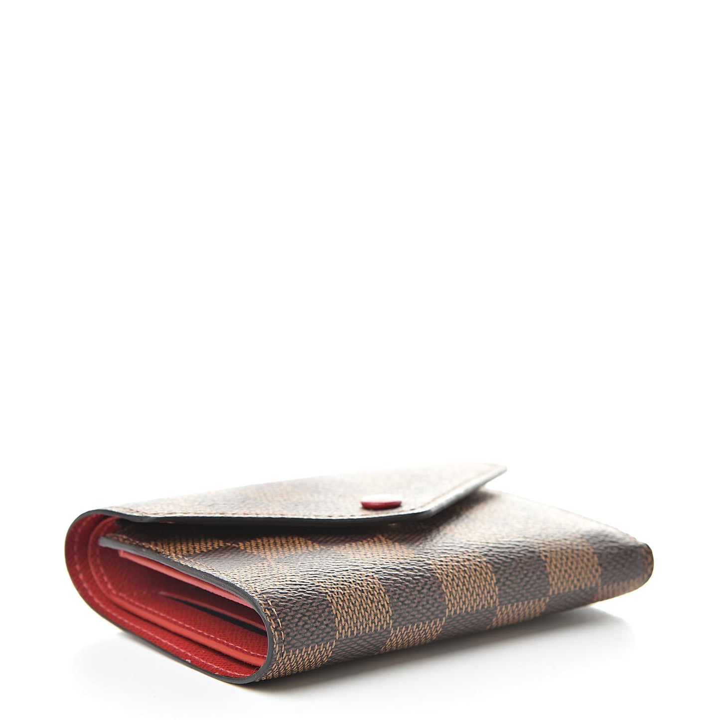 Damier Ebene Victorine Wallet Cherry