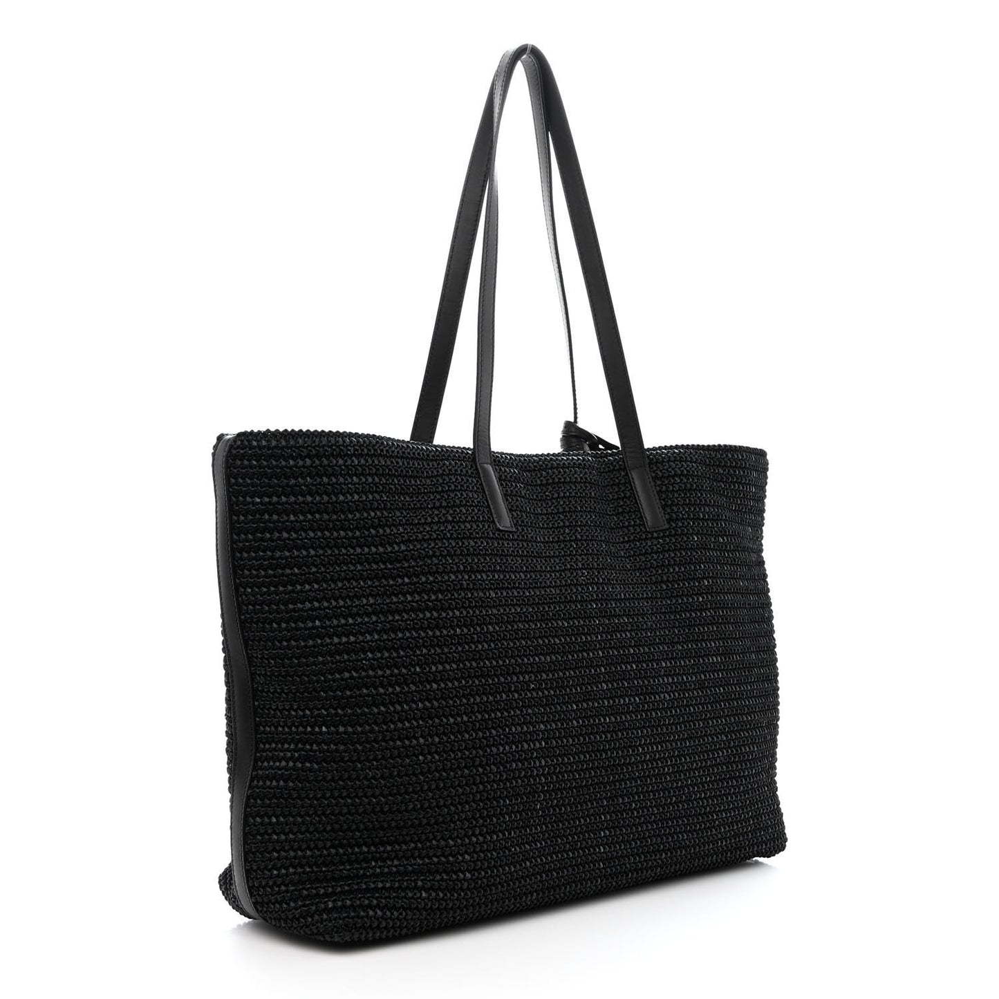 Raffia Tote Black