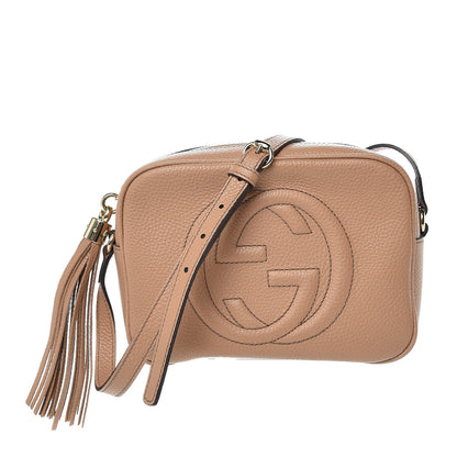 Gucci Pebbled Calfskin Small Soho Disco Bag Rose Beige 1 of 9
