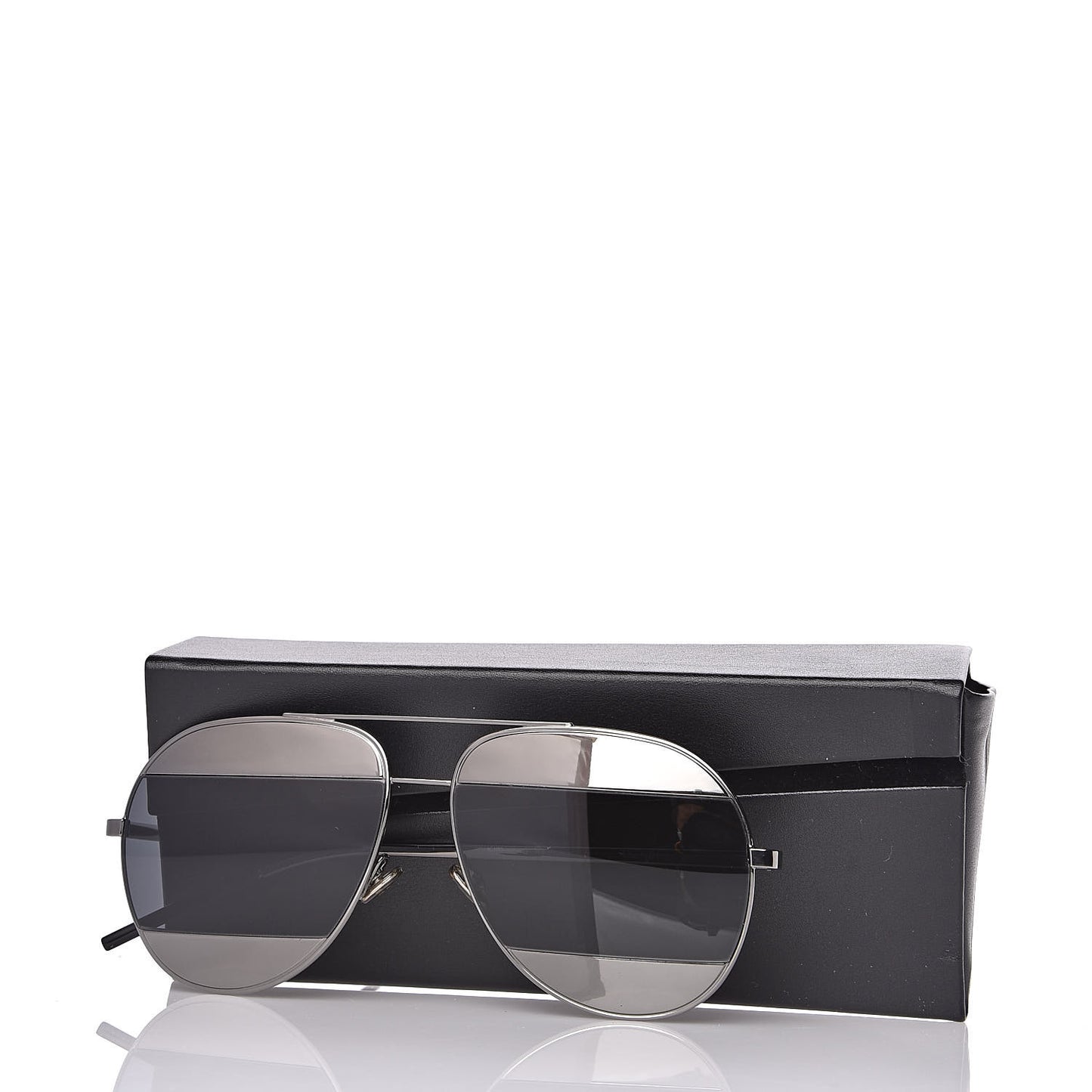 Split 1 Aviator Sunglasses Silver