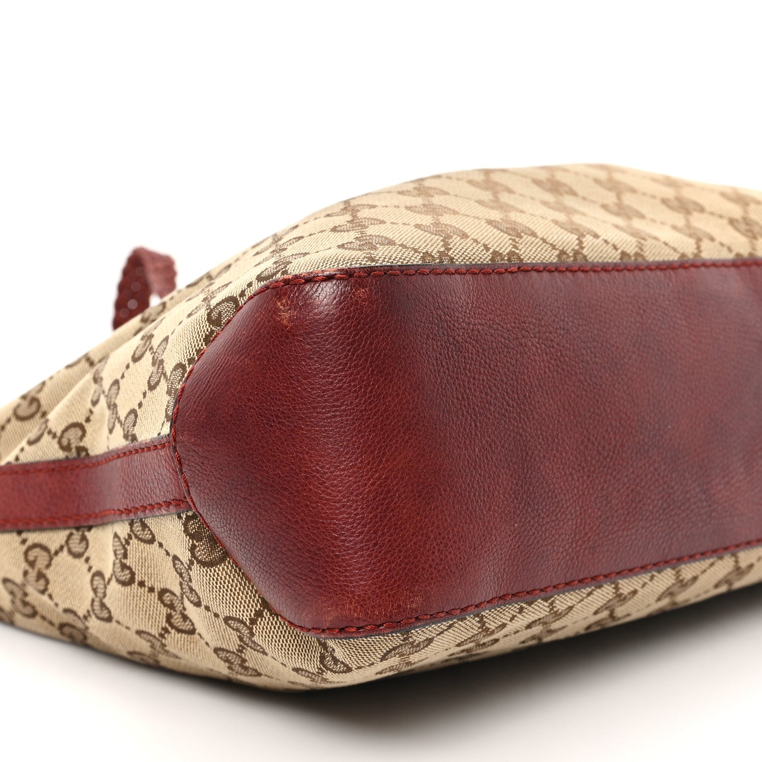 Gucci Monogram Medium Marrakech Hobo Red 9 of 11