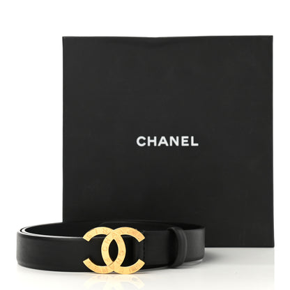 Chanel Calfskin Paris Button CC Belt 90 36 Black 8 of 8