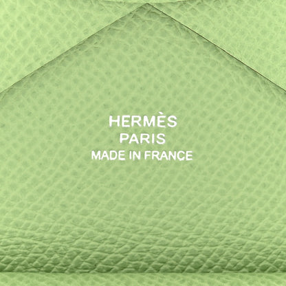 Hermes Epsom Calvi Duo Card Case Vert Yucca 6 of 11