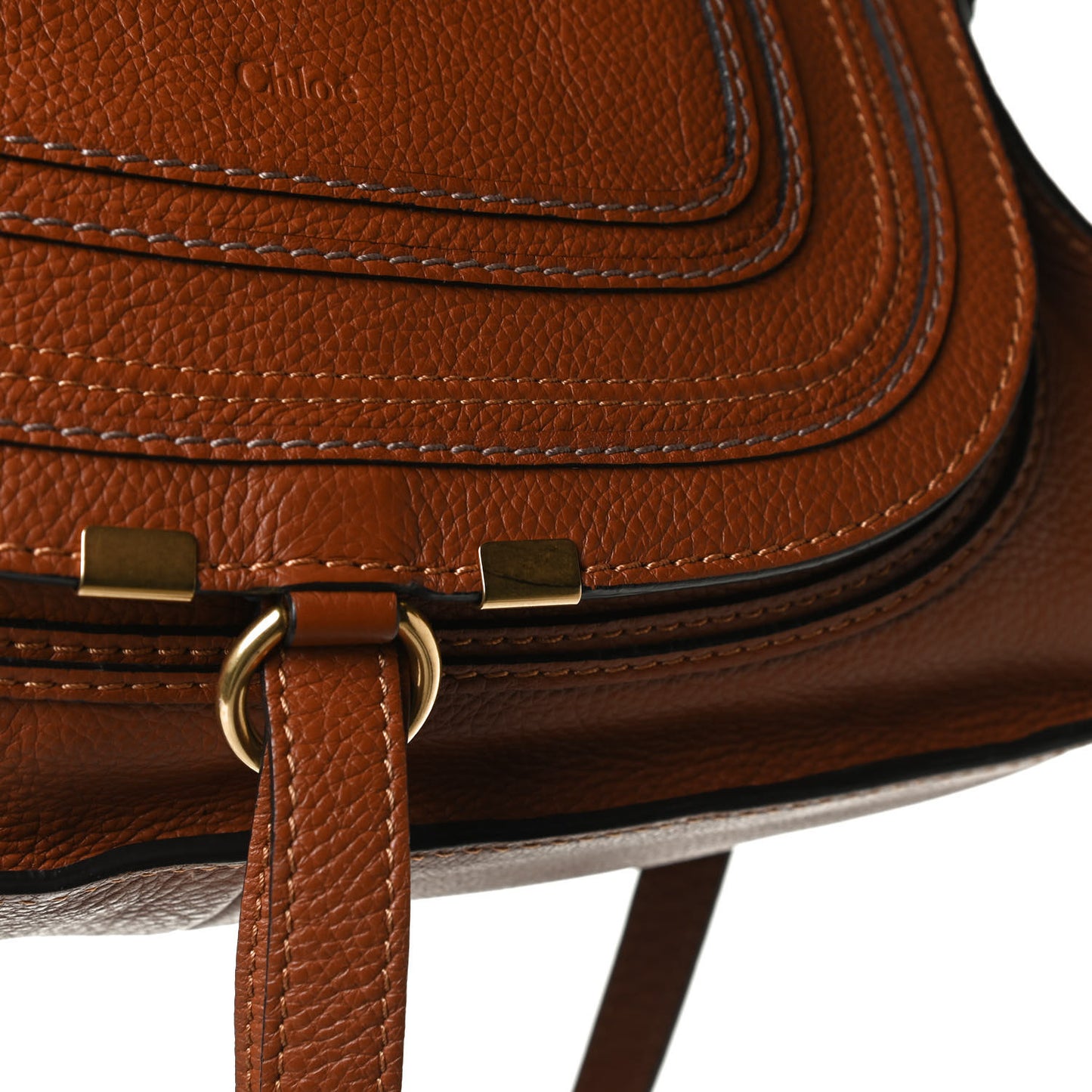 Calfskin Medium Marcie Satchel Tan