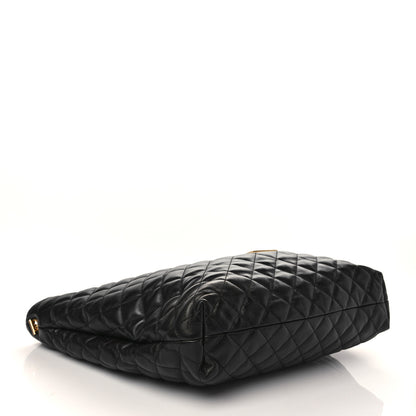 Saint Laurent Lambskin Quilted Maxi Icare Shopping Tote Black 5 of 8