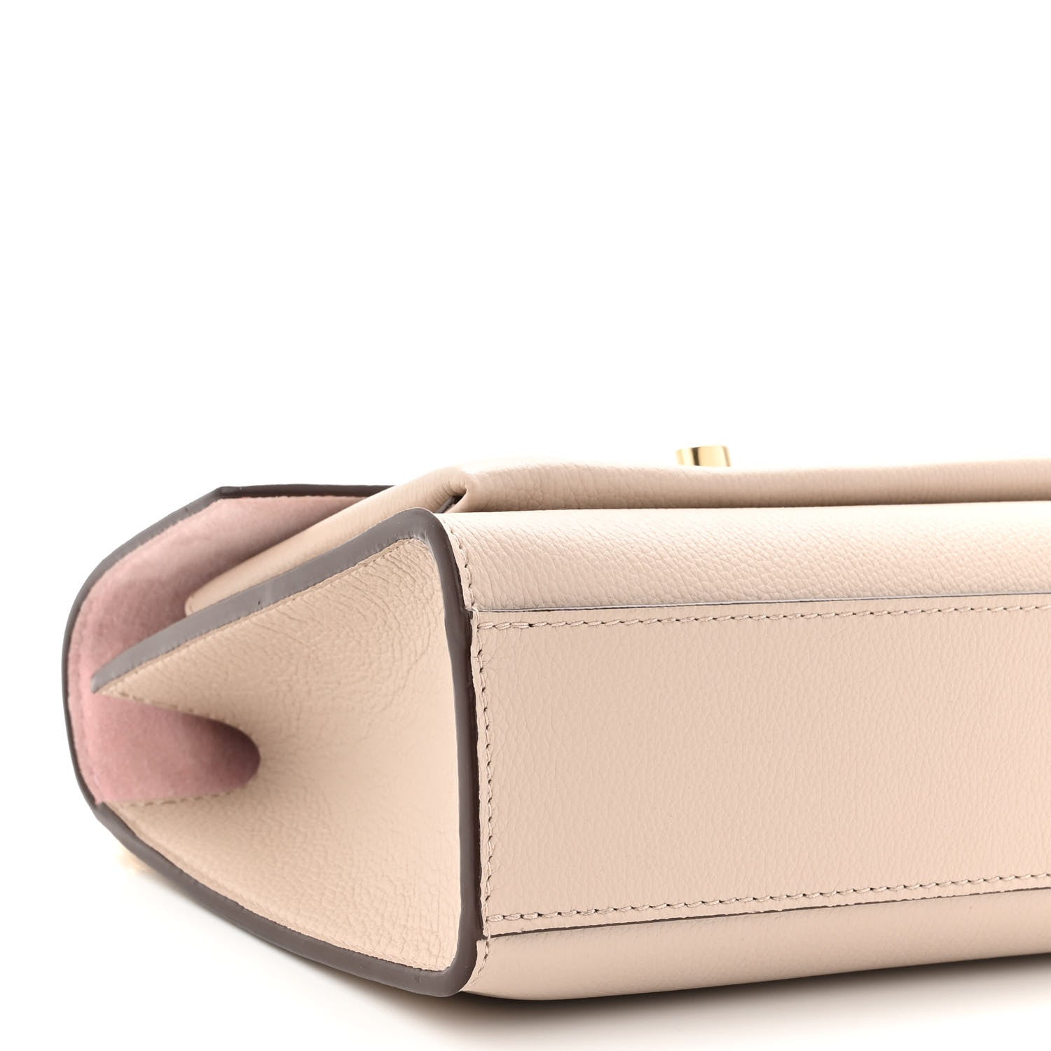 Louis Vuitton Soft Calfskin Mylockme Chain Bag BB Greige 7 of 9