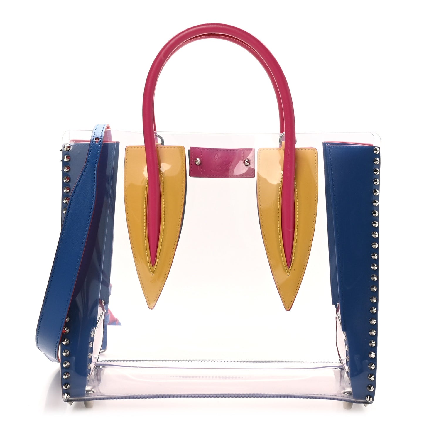 PVC Calfskin Spiked Medium Paloma Multicolor