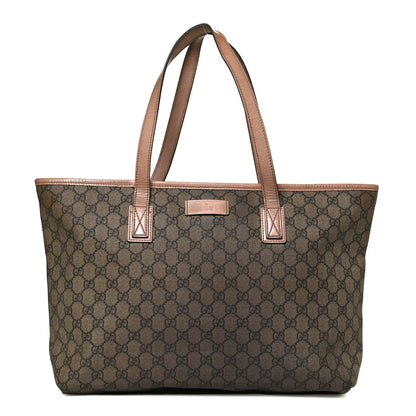Gucci GG Supreme Monogram Medium Zippered Shopping Tote Pink 1 of 10