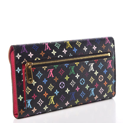 Louis Vuitton Monogram Multicolor Eugenie Wallet Black Grenade 3 of 9