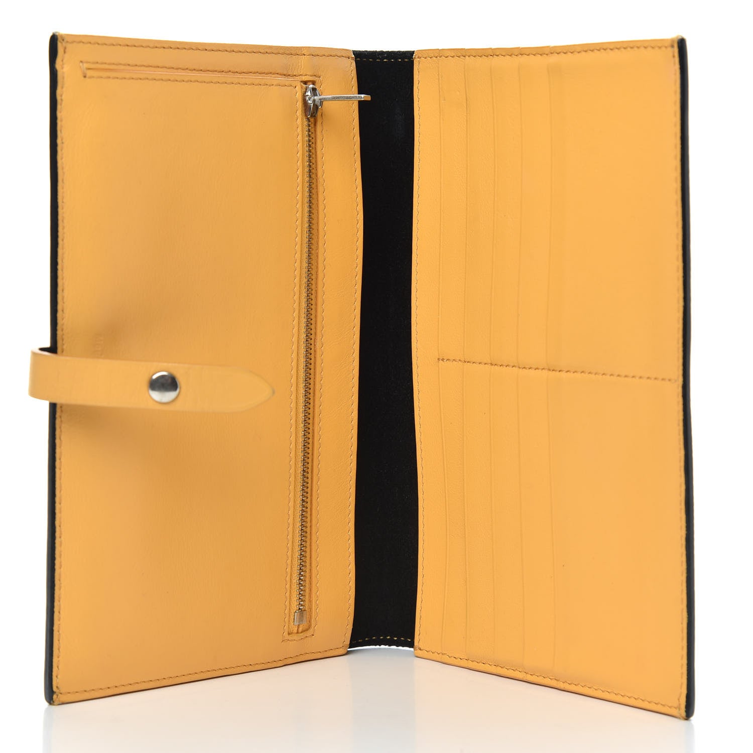 Celine Grained Calfskin Large Multifunction Strap Wallet Midnight 5 of 11