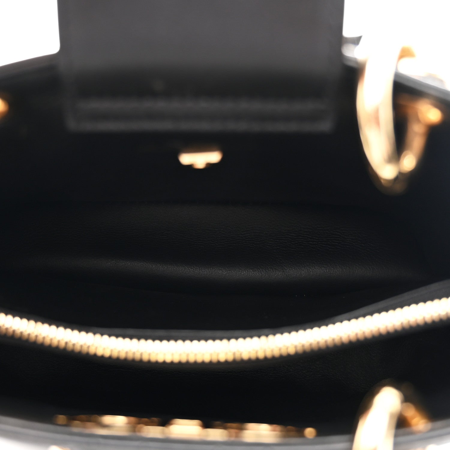 Salvatore Ferragamo Calfskin Embossed Logo Plaque Gancini Tote Black 6 of 10