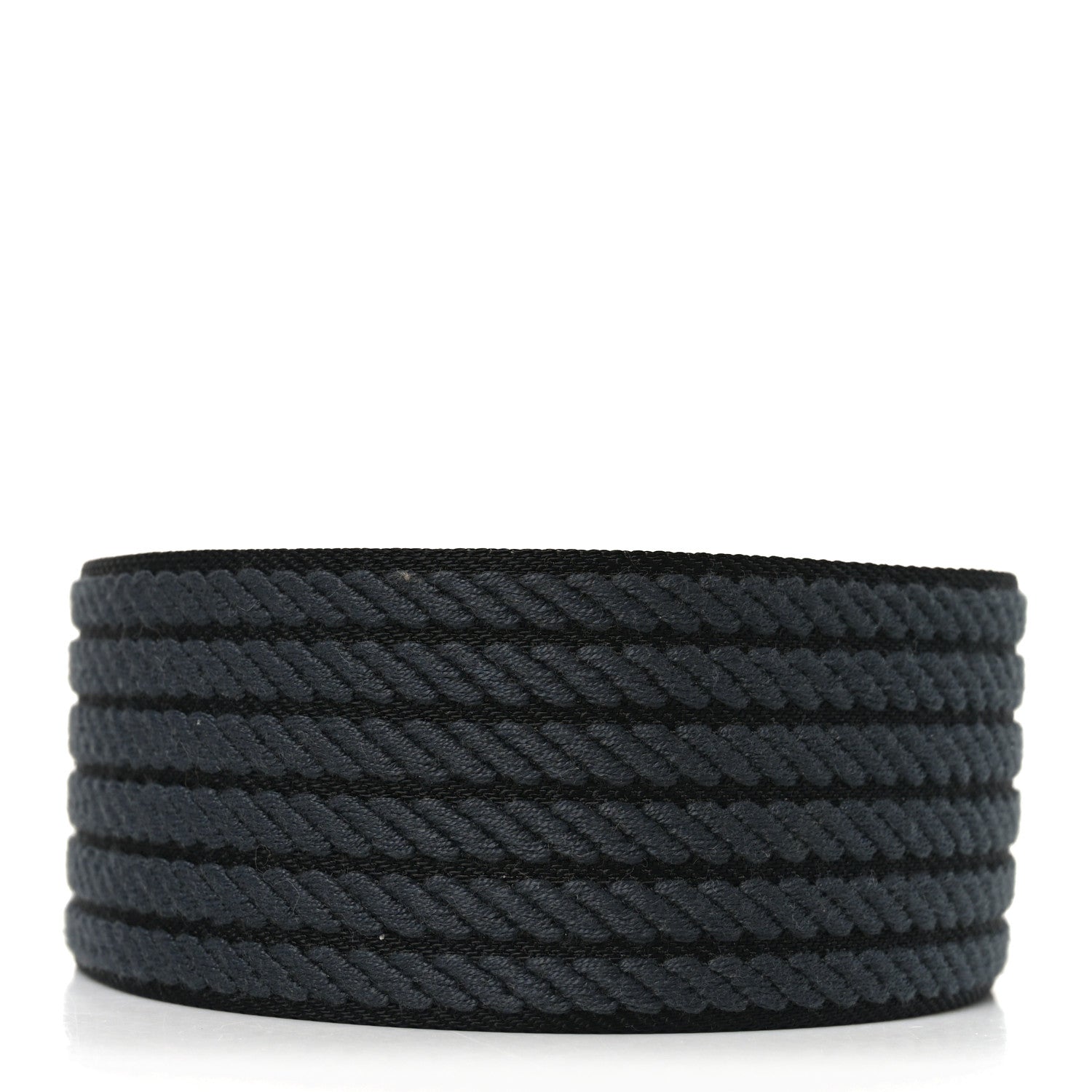 Hermes Toile Epsom 50mm Sangle Cordage Shoulder Strap Black Gris Misty 2 of 4