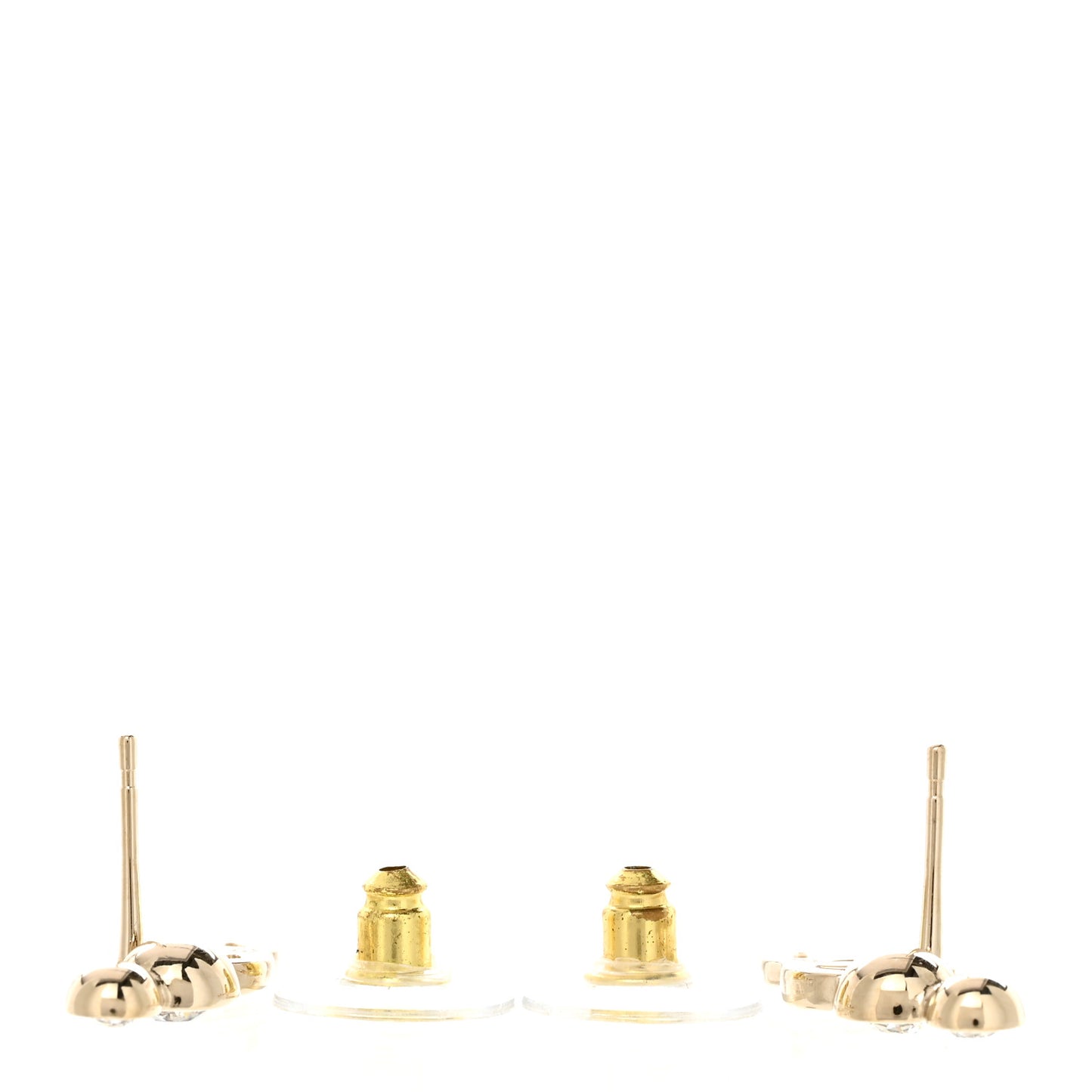 Crystal CC Earrings Gold