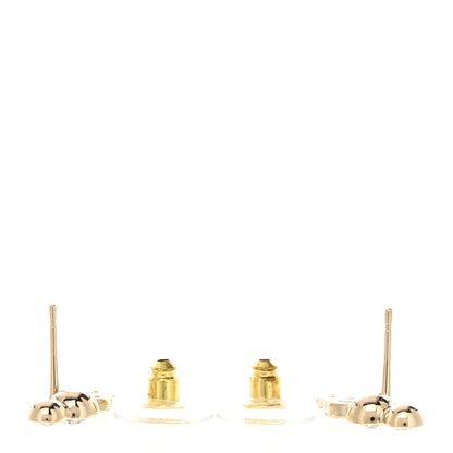 Chanel Crystal CC Earrings Gold 3 of 5