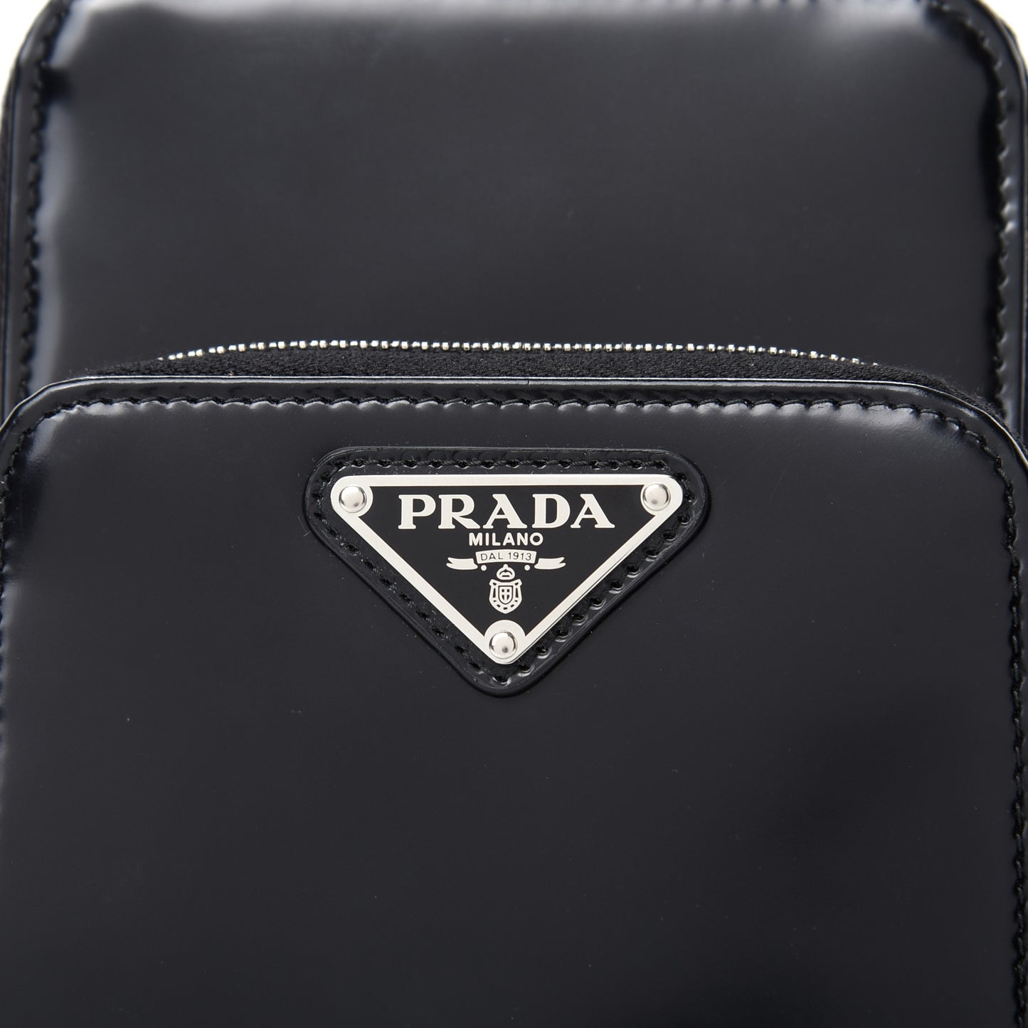 Spazzolato Smartphone Case Crossbody Black