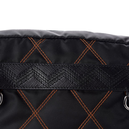 Prada Tessuto Nylon Impunturato Pochette Black 8 of 8