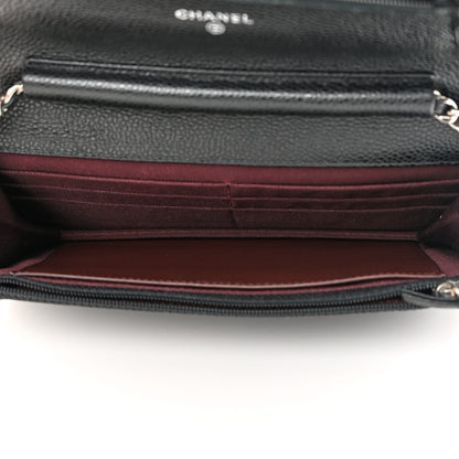 Chanel Caviar Quilted Wallet on Chain WOC Black 5 of 13