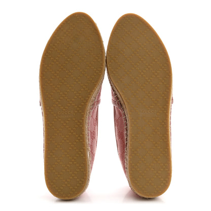 Gucci Monogram Espadrilles 37 Soft Pink 6 of 11