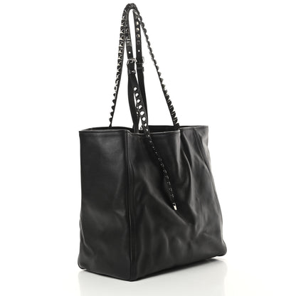 Prada Grace Lux Studded Large Concept Shopper Tote Black 4 of 11
