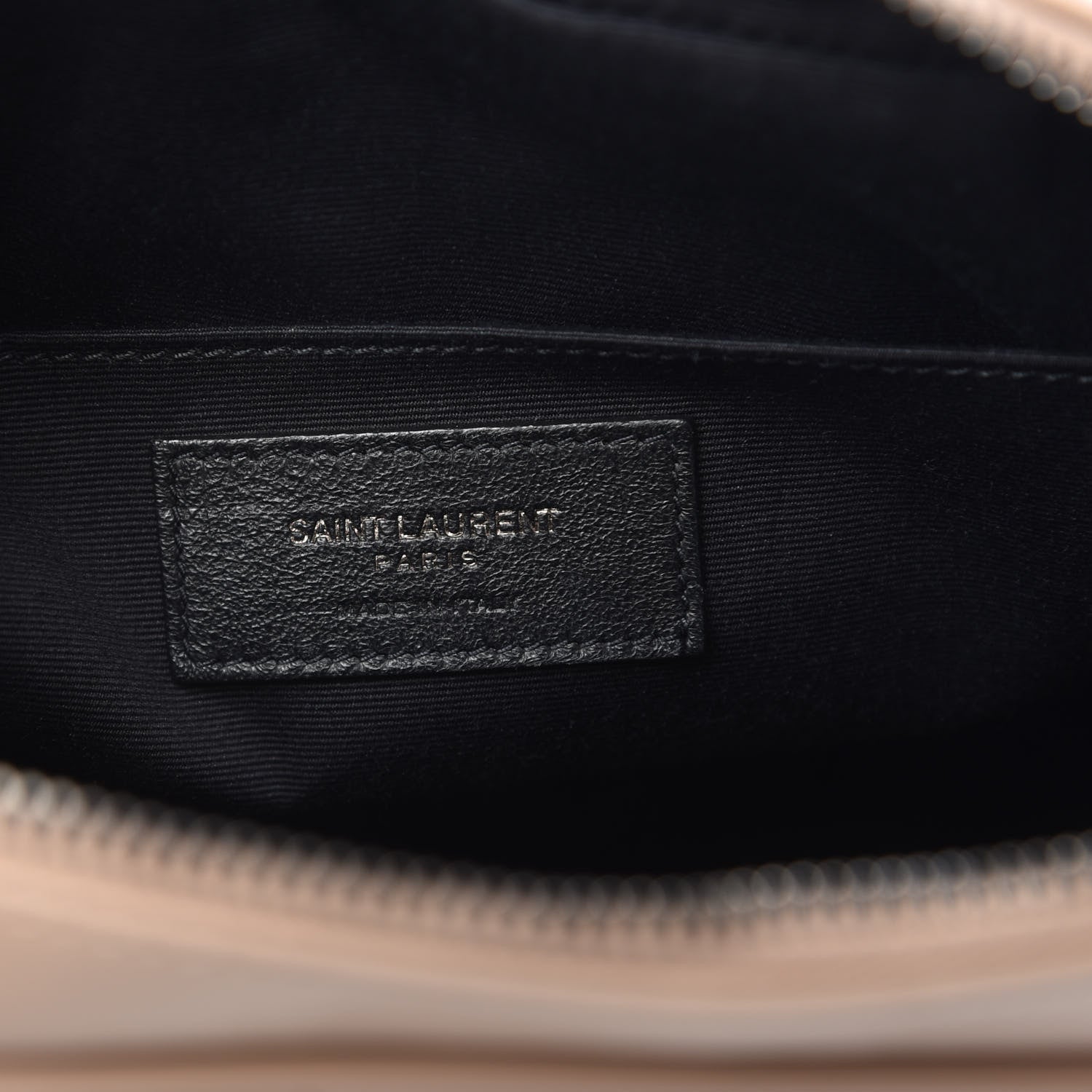 Saint Laurent Calfskin Matelasse Monogram Lou Camera Bag Dark Beige 6 of 9