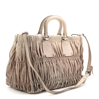 Prada Nappa Gaufre Tote Ghiaccio 3 of 12