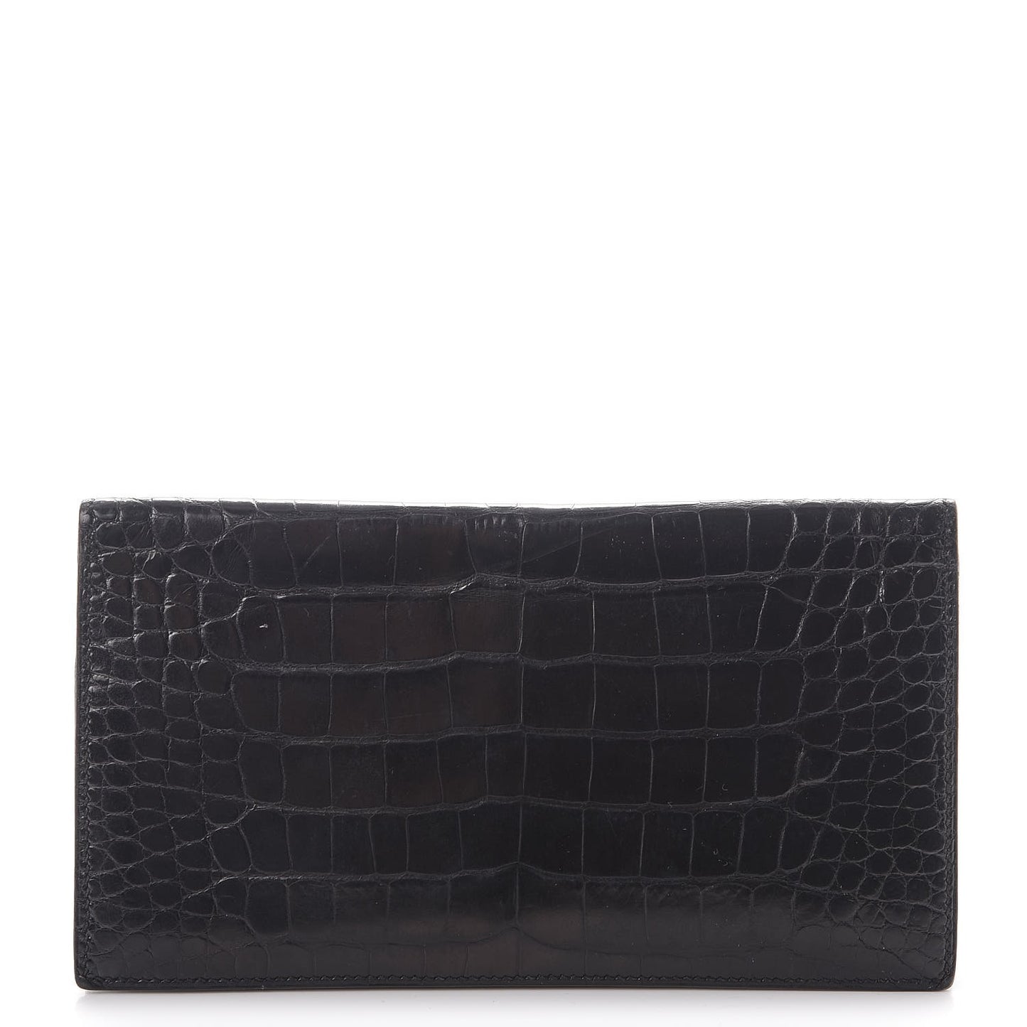 Alligator MC2 Fleming Checkbook Holder Wallet Black