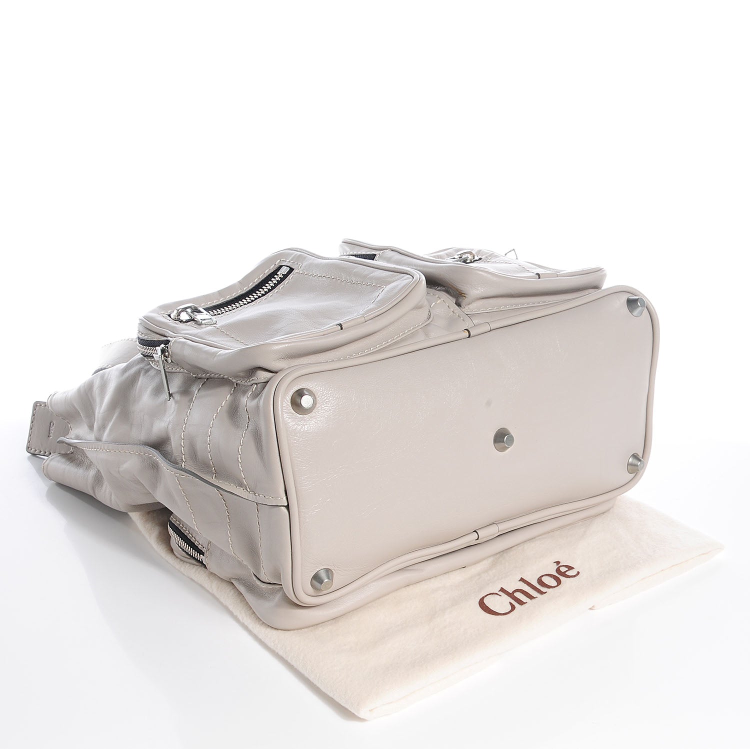 Chloe Goatskin Large Betty Tote Grey 4 of 10