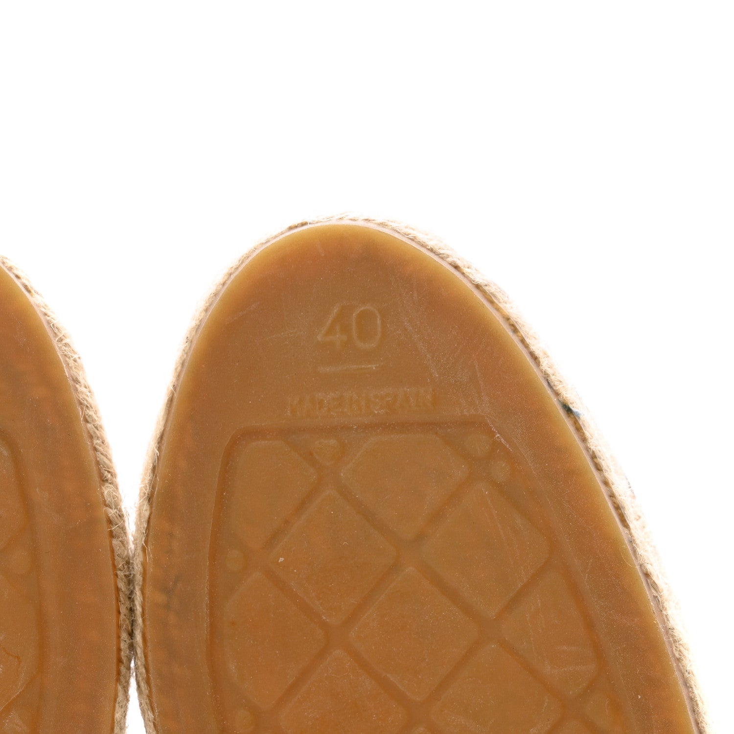 Chanel Lambskin CC Espadrilles 40 Beige Black 7 of 11