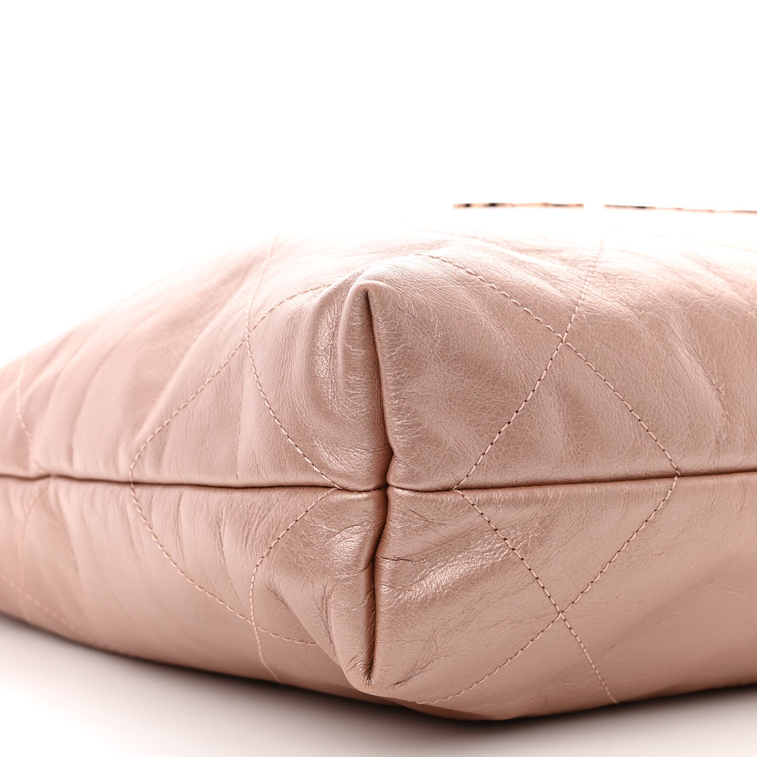 Chanel Metallic Calfskin Quilted Small Chanel 22 Pink 11 of 12