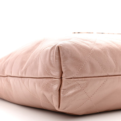Chanel Metallic Calfskin Quilted Small Chanel 22 Pink 11 of 12