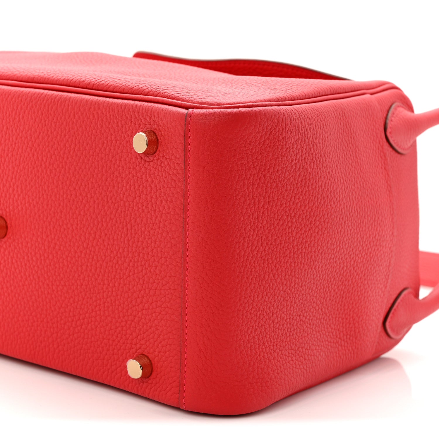 Hermes Taurillon Clemence Lindy 30 Rouge Casaque 10 of 11