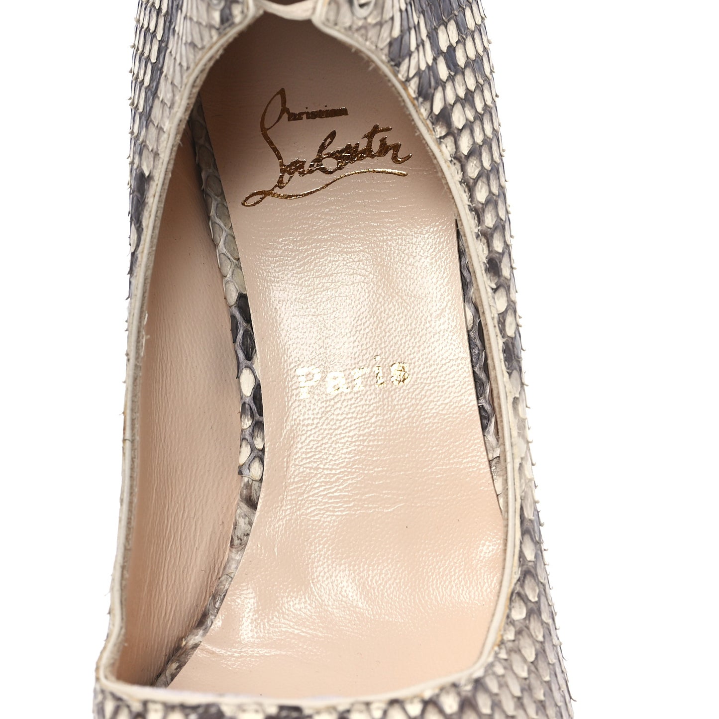 Snakeskin Juste 120 Pumps 38.5 Roccia