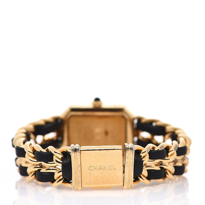 Chanel Stainless Steel Lambskin 20mm Chain Premiere Quartz Watch Gold M 3 of 4
