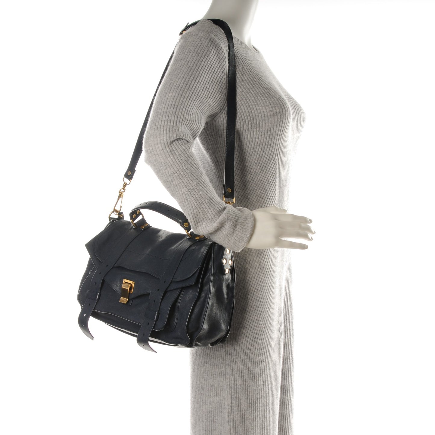 Lambskin Medium PS1 Satchel Midnight