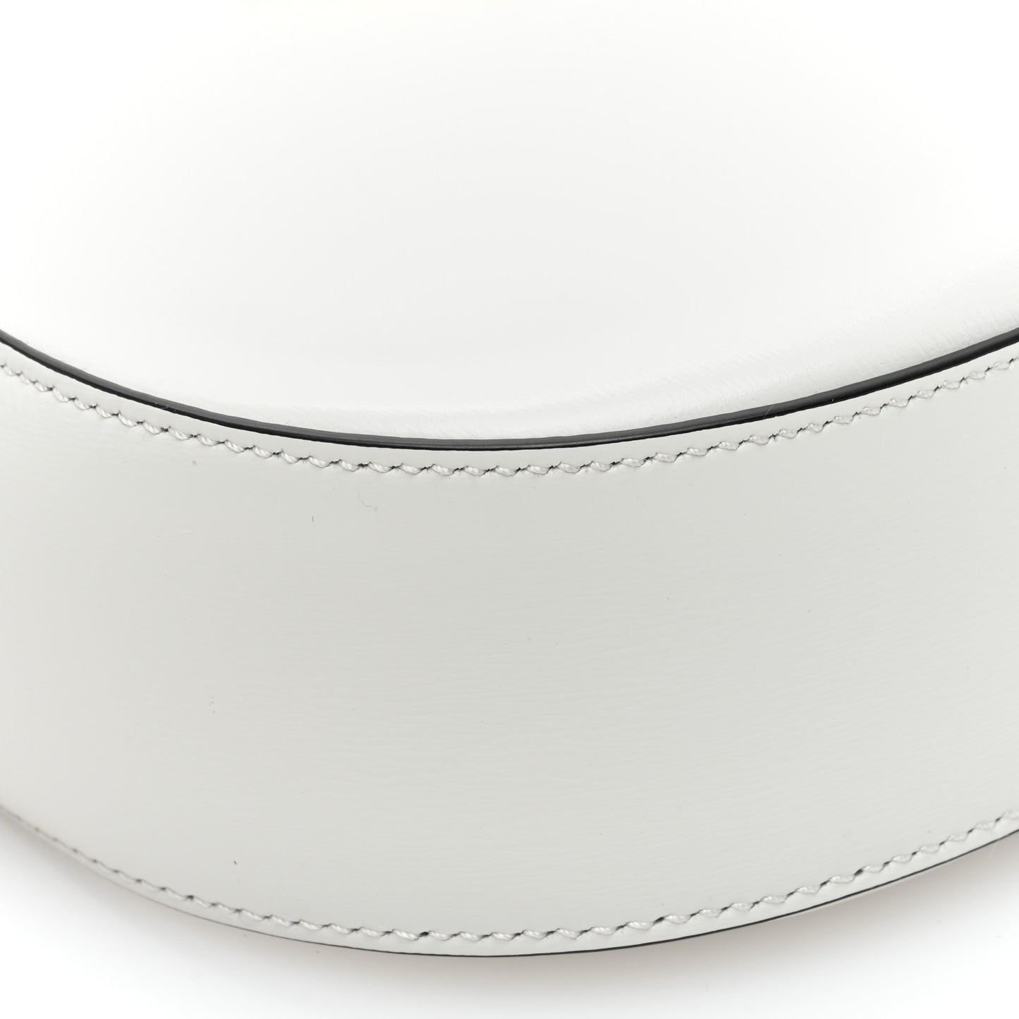 Box Calfskin Shoulder Bag White Black