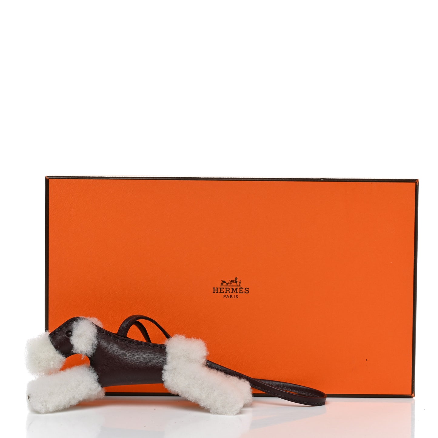 Milo Lambskin Shearling Budy Charm Rouge H