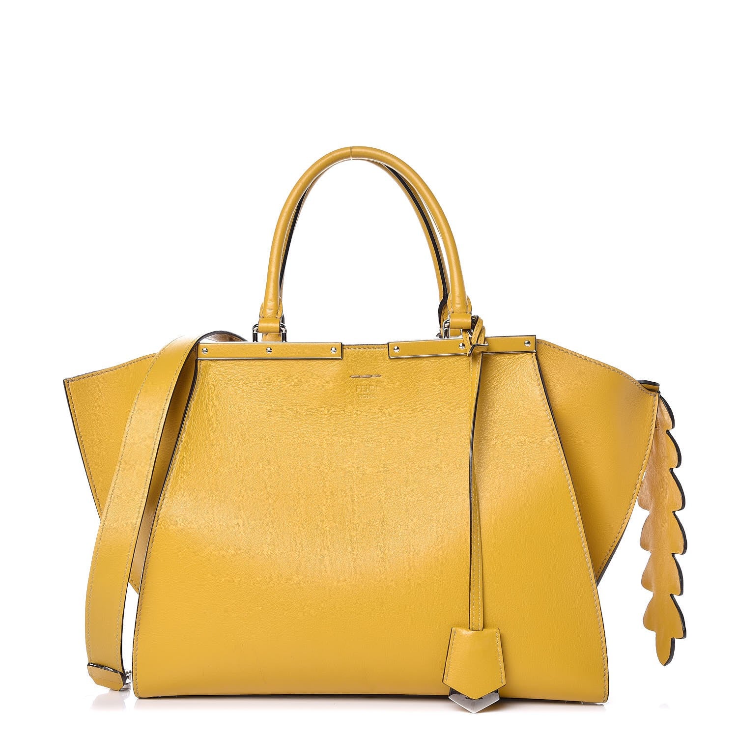 Fendi Vitello Dolce Croc Tail Petite 3Jours Tote Chantilly 1 of 8