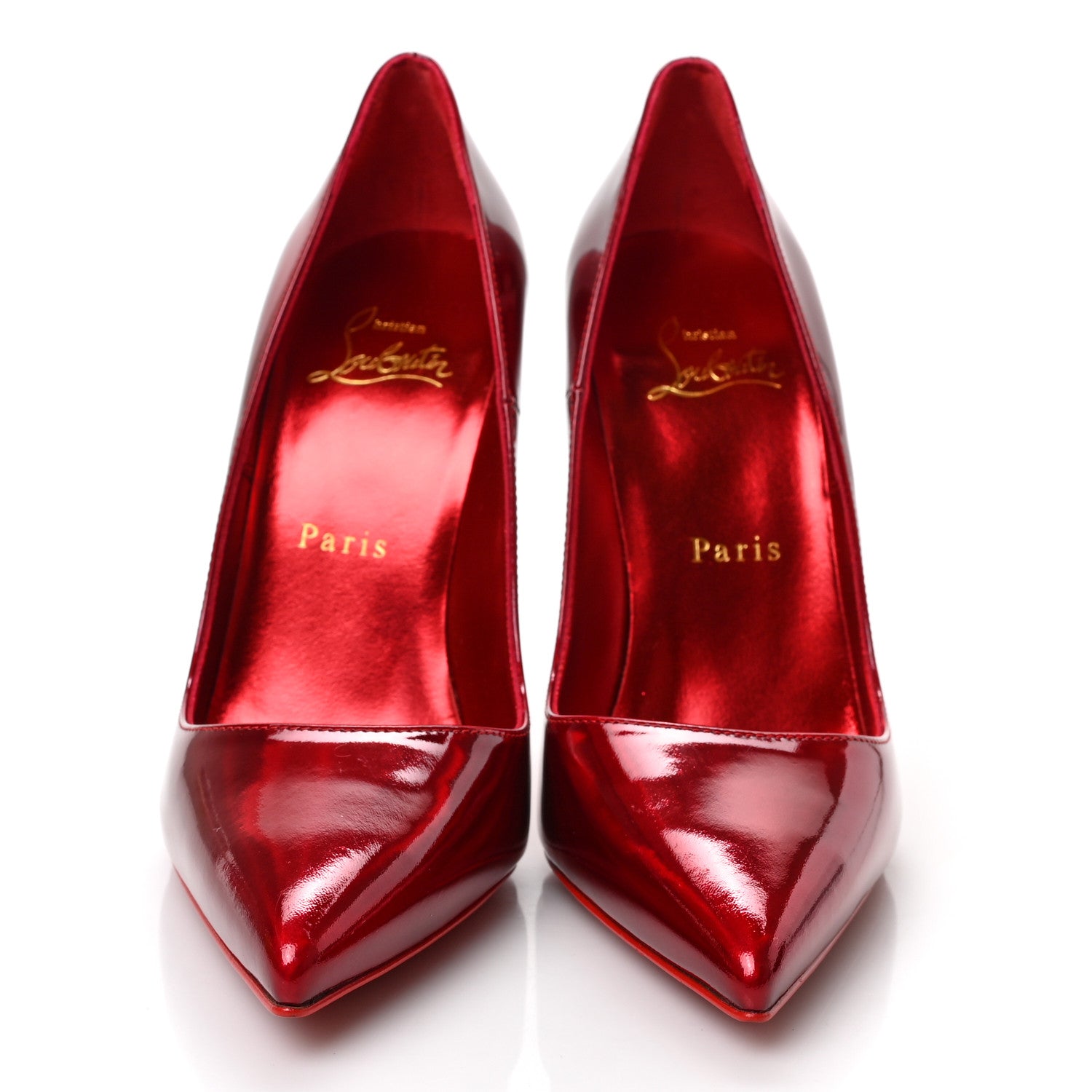 Christian Louboutin Metallic Patent Psychic So Kate 120 Pumps 36.5 Loubi 2 of 8