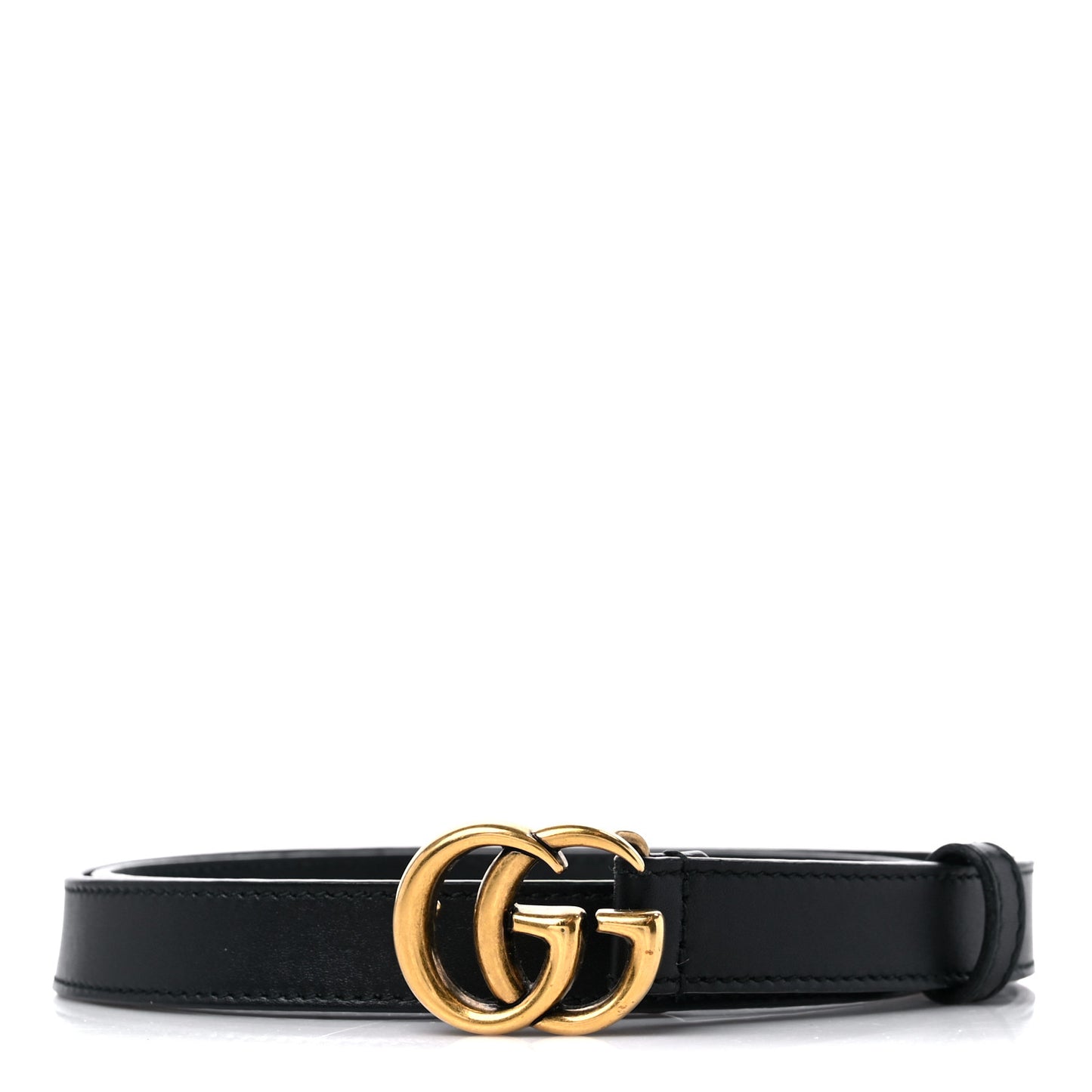 Calfskin Double G 20mm Belt 80 32 Black