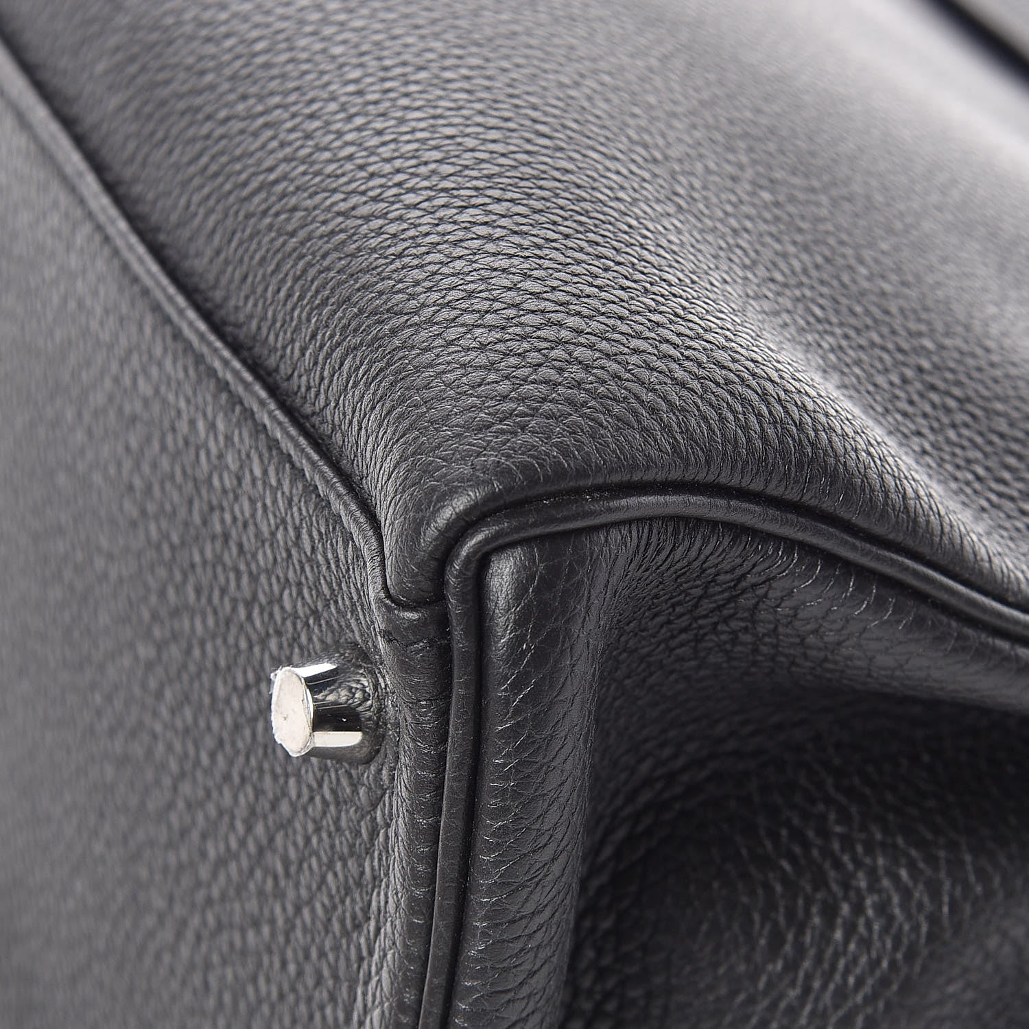 Hermes Togo Verso Kelly Retourne 35 Black Bleu Agate 13 of 15