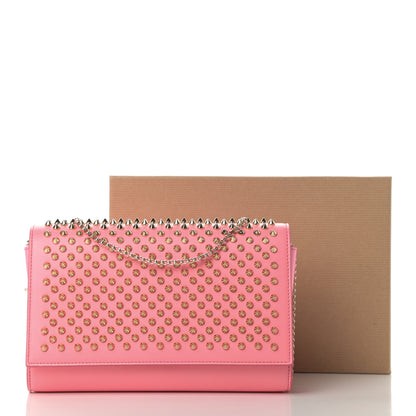 Christian Louboutin Calfskin Spikes Paloma Clutch Gold Dolly 15 of 15