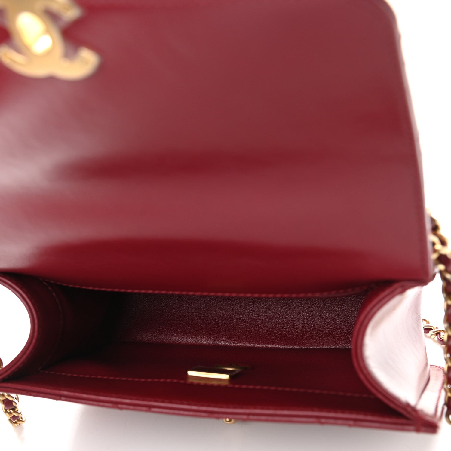 Chanel Calfskin Quilted Mini Perfect Fit Flap Burgundy 5 of 13