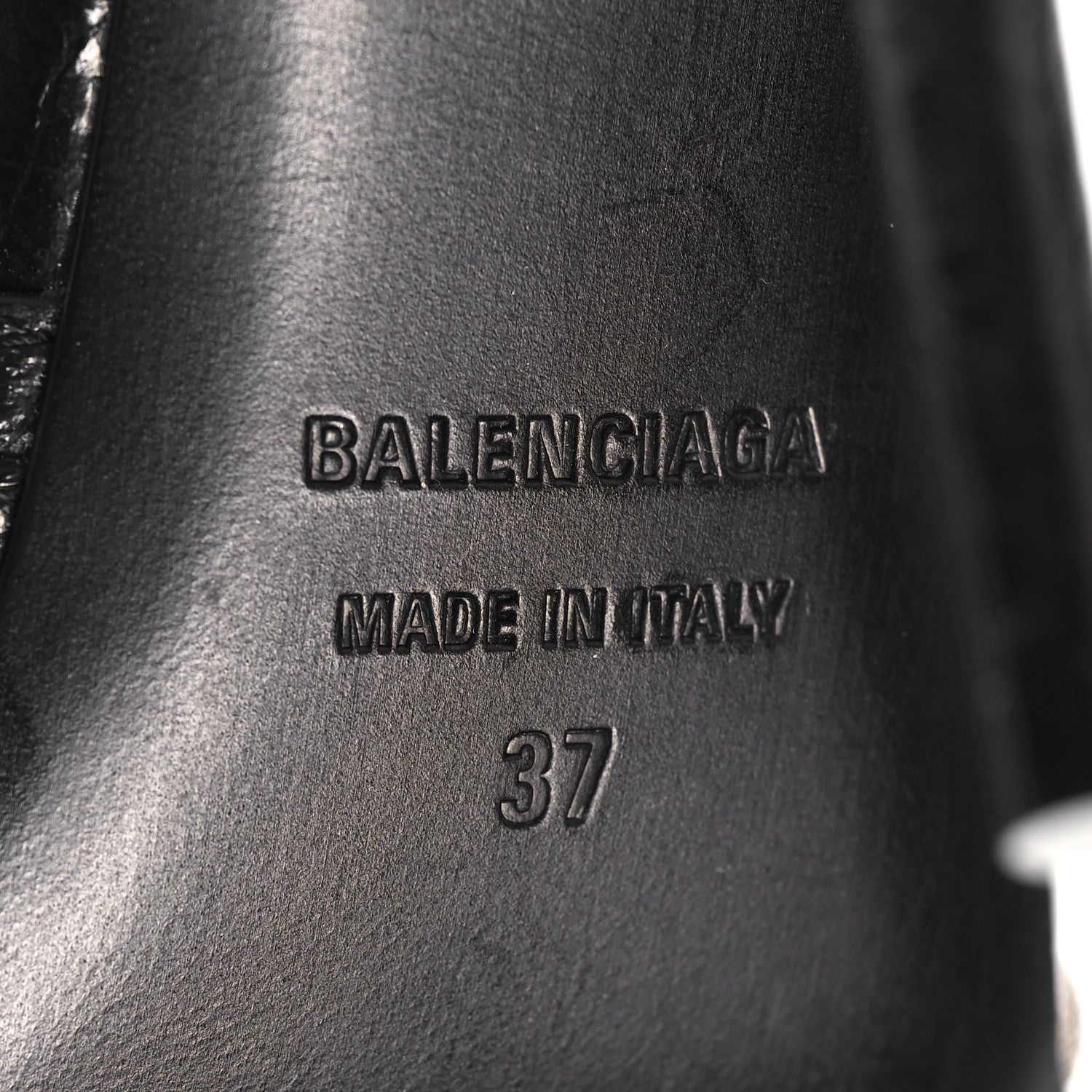 Balenciaga Agneau Arena Cagole 110mm Sandals 37 Black 8 of 10