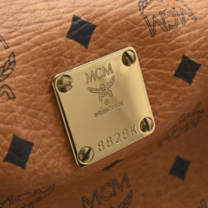 MCM Visetos Essential Boston Bag Cognac 6 of 9