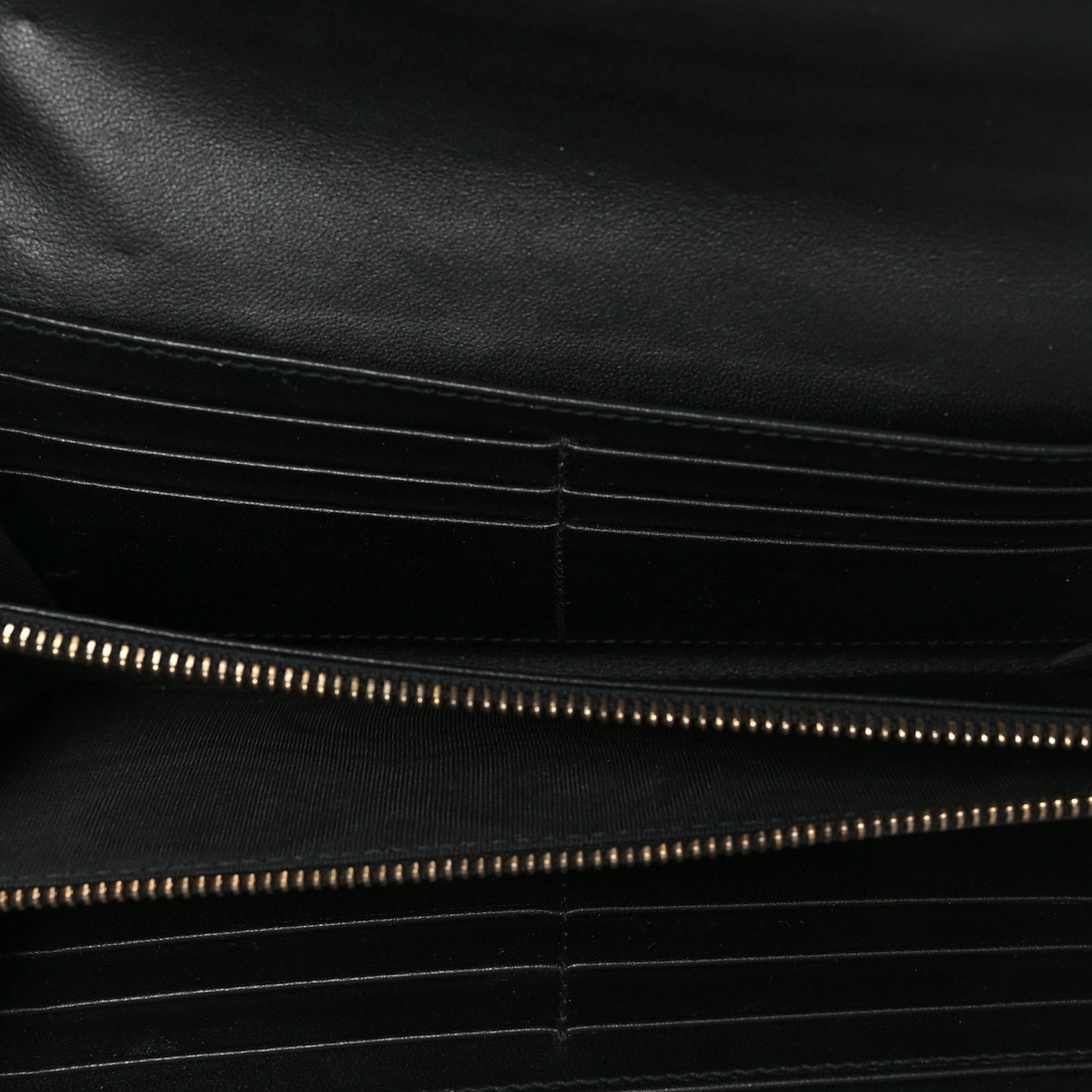 Calfskin Cannage Lady Dior Rendezvous Wallet Black
