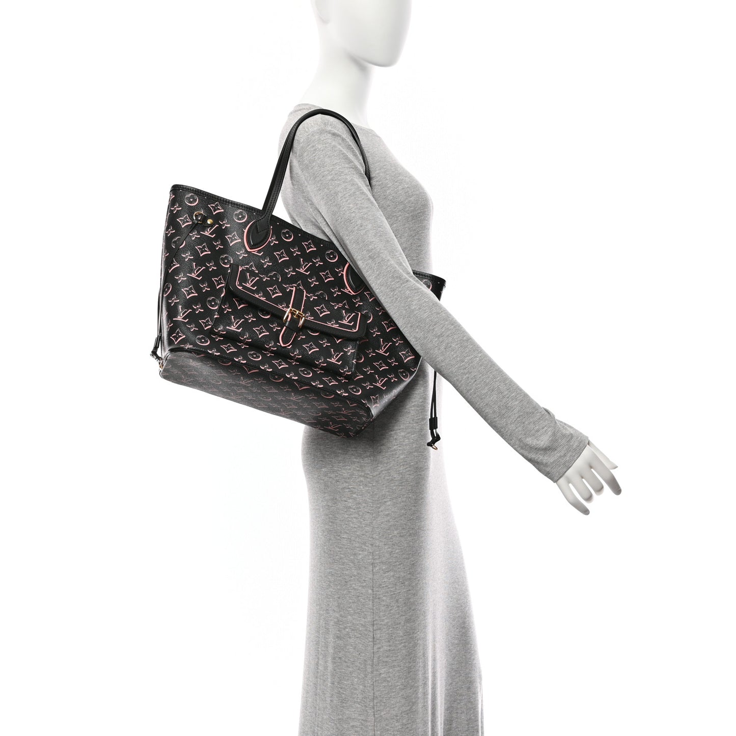 Monogram Fall For You Neverfull MM Black Black