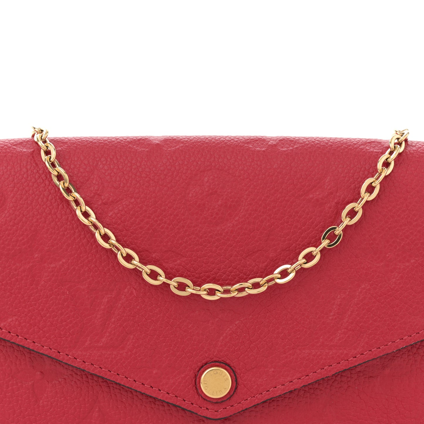 Empreinte Pochette Felicie Chain Wallet Scarlet
