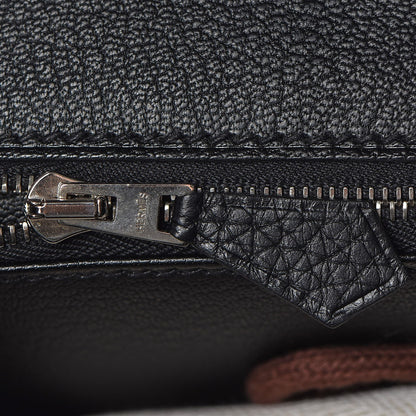 Hermes Taurillon Clemence Birkin 30 Black 10 of 18