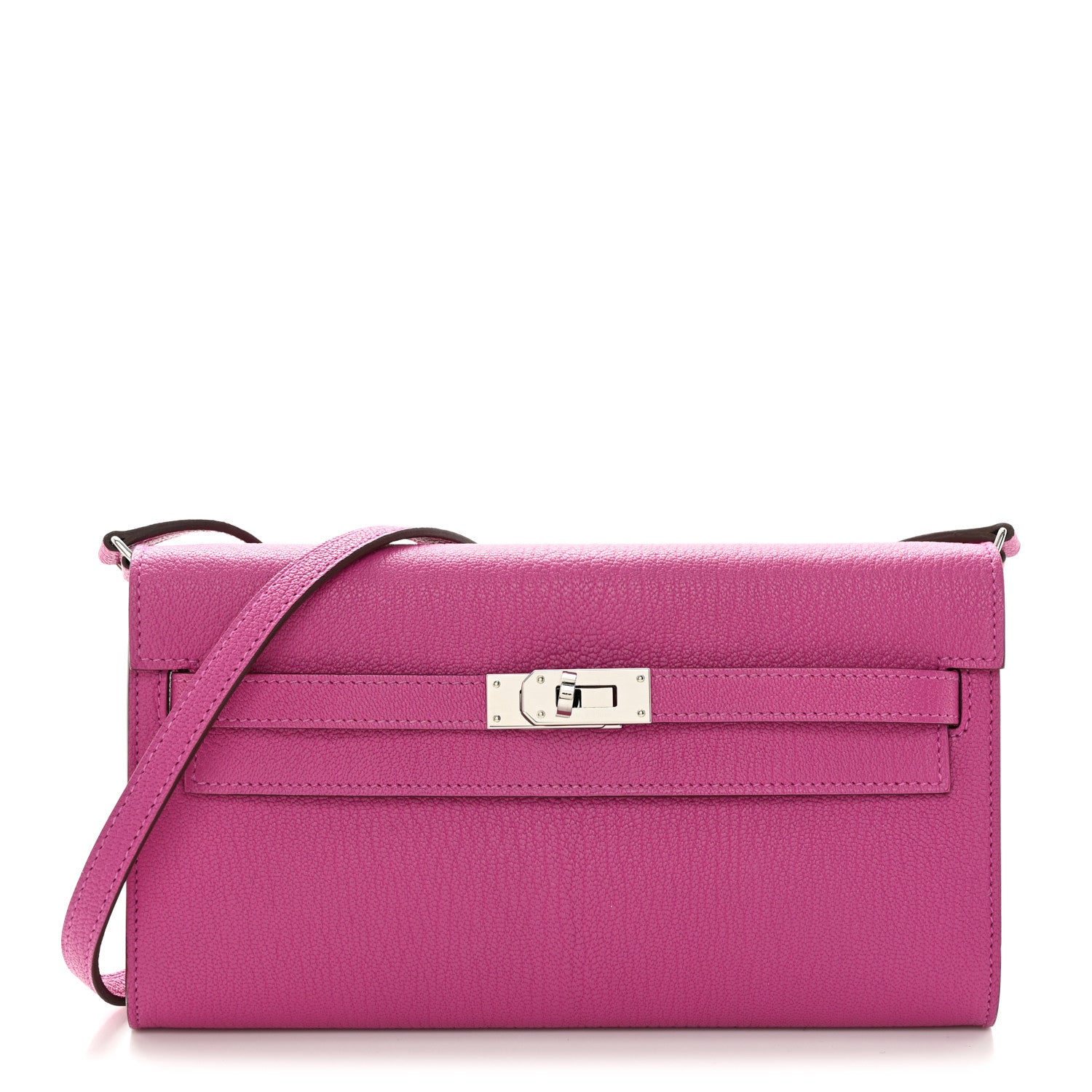 Hermes Chevre Mysore Kelly Wallet To Go Magnolia 1 of 10